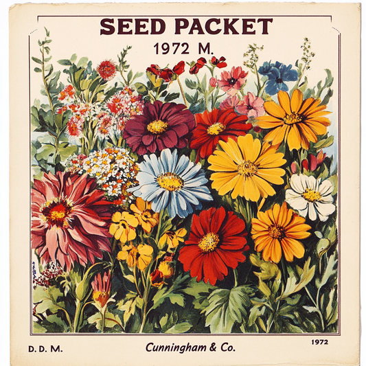 Vintage Flower Seed Packet
