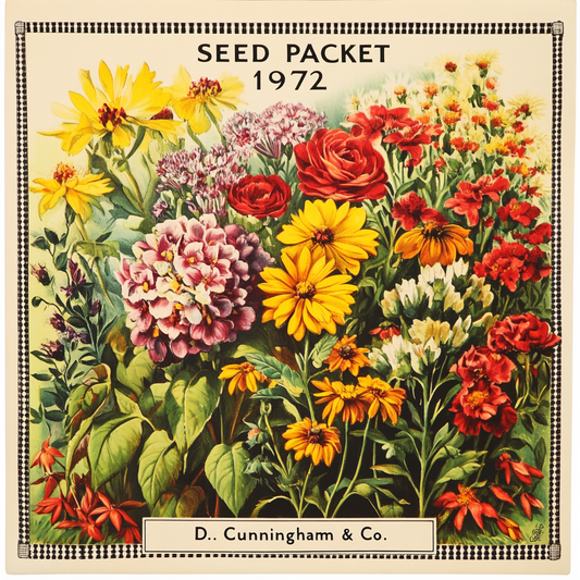 Vintage Flower Seed Packet