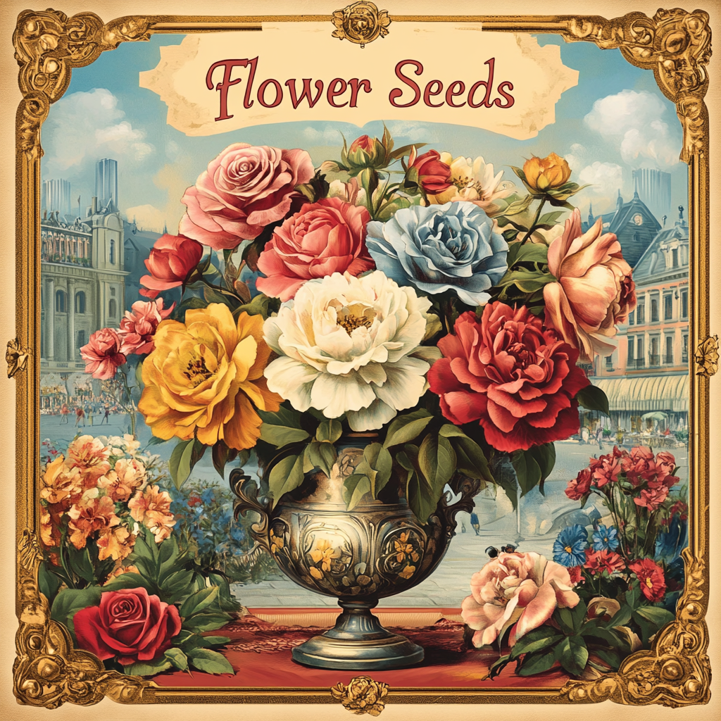 Vintage Flower Seed Packet