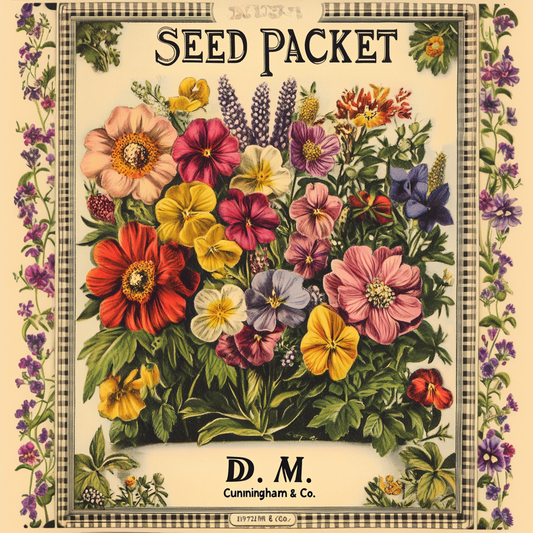 Vintage Flower Seed Packet