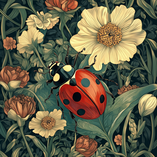 Botanical Garden Lady Bug Print