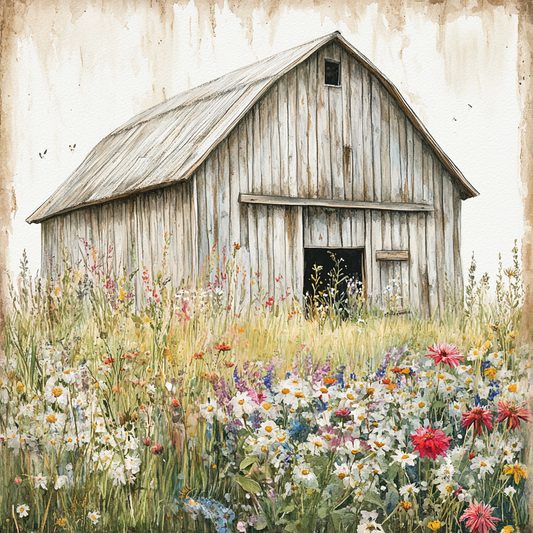 Rustic White Barn