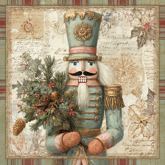 Victorian Pastel Christmas Nutcracker