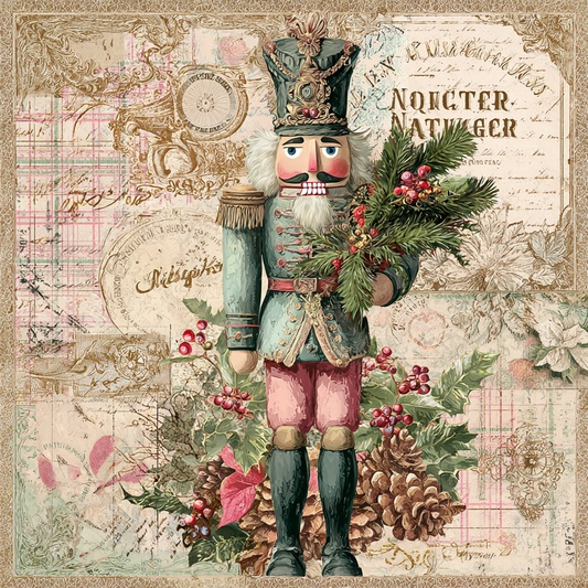 Victorian Pastel Christmas Nutcracker