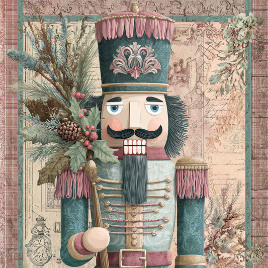 Victorian Pastel Christmas Nutcracker