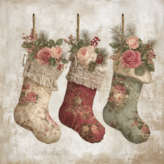 Victorian Inspired Christmas Stockings