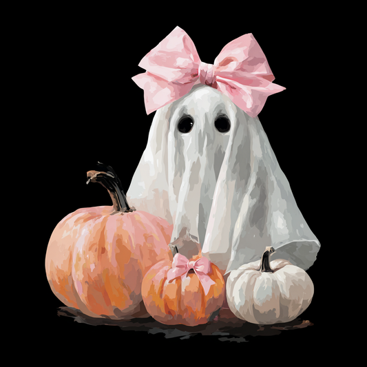 Halloween sign for crafting, whimsical ghost, spooky wall decor, ghostly decoration