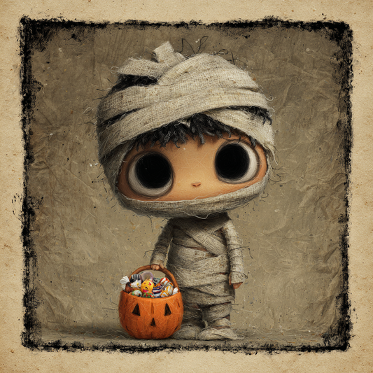 Whimsical Halloween Mummy