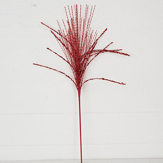 32262-25in Bunch-Beaded and Glittered Strings-Red