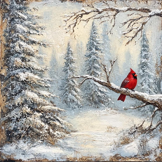 Christmas sign for crafting, Christmas wreath sign, Christmas wall decor, red bird, rustic winter scene, cardinal